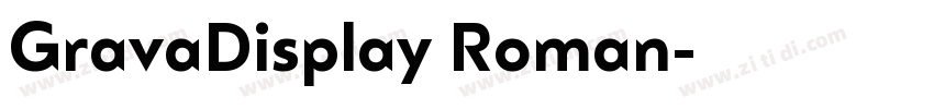 GravaDisplay Roman字体转换